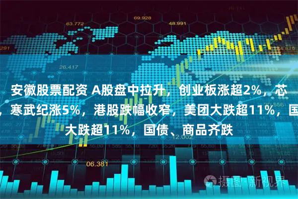 安徽股票配资 A股盘中拉升,创业板涨超2%,芯片半导体爆发,寒武纪涨5%,港股跌幅收窄,美团大跌超11%,国债、商品齐跌