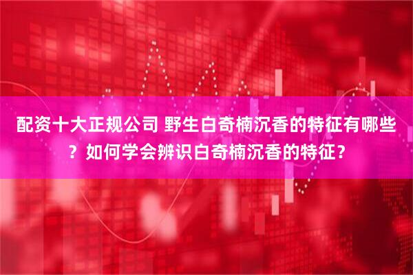 配资十大正规公司 野生白奇楠沉香的特征有哪些？如何学会辨识白奇楠沉香的特征？